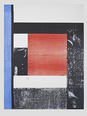 Structure I (The Guardian, Wednesday, July 6, 2011), 2011, Acrylic and screenprint on canvas