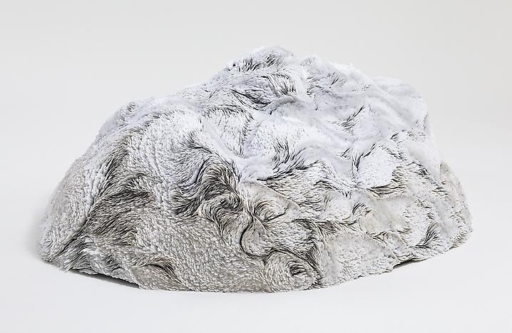 Passed, Present passed, future passed, present, future passed, future, past passed, present, future passed, present passed, past passed, present passed (after passing through the portal and losing your insides), 2011, Fiberglass shell and hand-cut Dura-lar