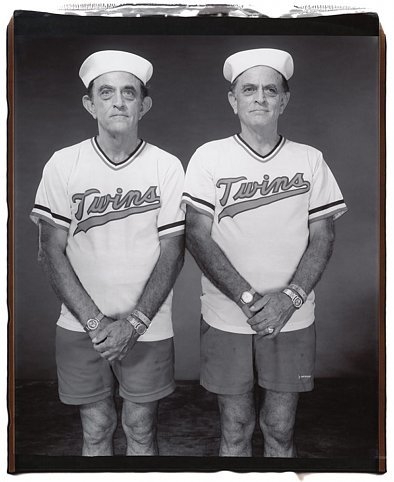 Walter and David Oliver (from the Twins series), 2001, Unique polaroid