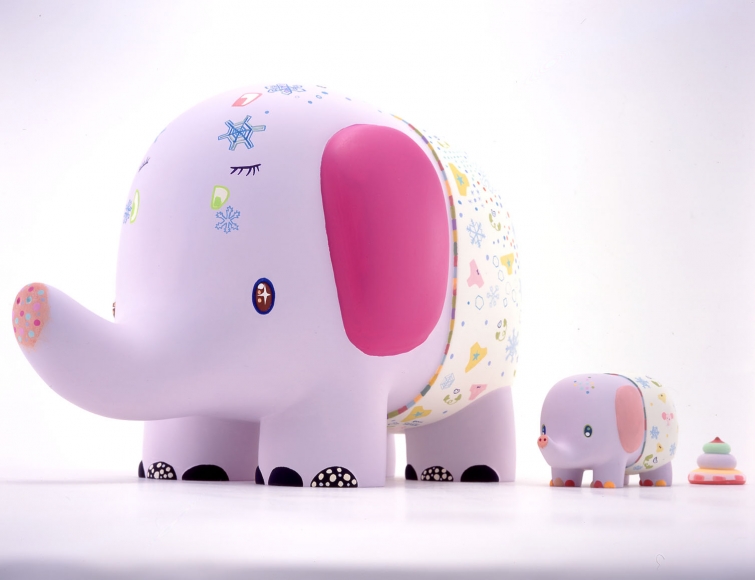 pair of purple elephants by chinatsu ban