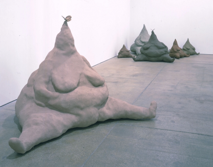 Mountain Mamas, 2003, Fiberglass and oil paint