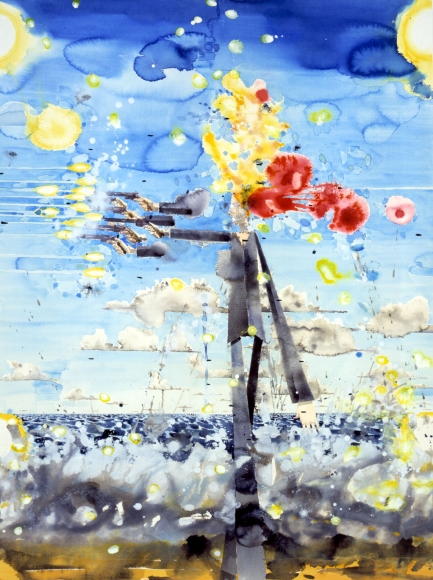 a watercolor artwork by barnaby furnas for sale