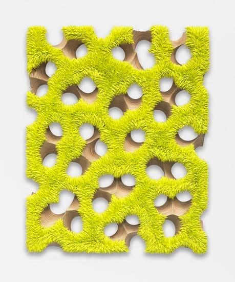 Lot 033016 (chartreuse), 2016, Oil on linen with wood panel support