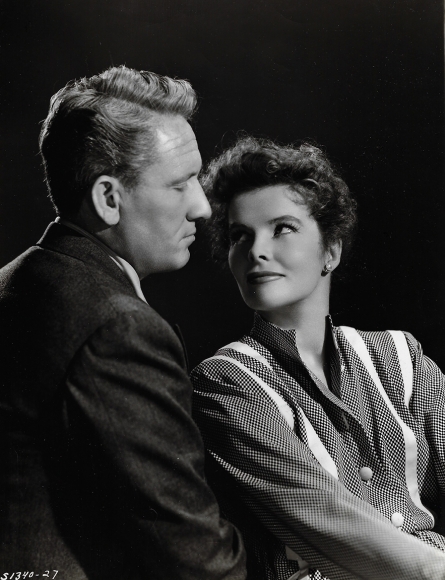 Clarence Sinclair Bull, Katharine Hepburn and Spencer Tracy in "Without Love", 1944