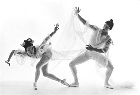 Bert Stern, Allegra Kent and Eddie Viella, 1966