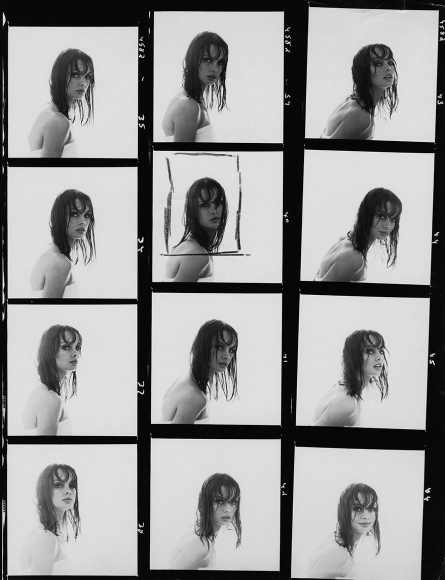 William Helburn, Contact sheet, Jean Shrimpton, Helene Curtis, 1964