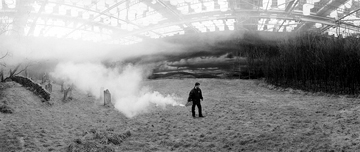 Mary Ellen Mark, Smoke machine on the set of Sleepy Hollow, Shepperton Studios, England, 1999