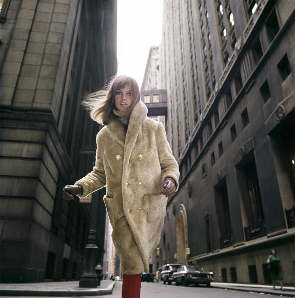 William Helburn, Jean Shrimpton, Wall Street, Borgana, 1964