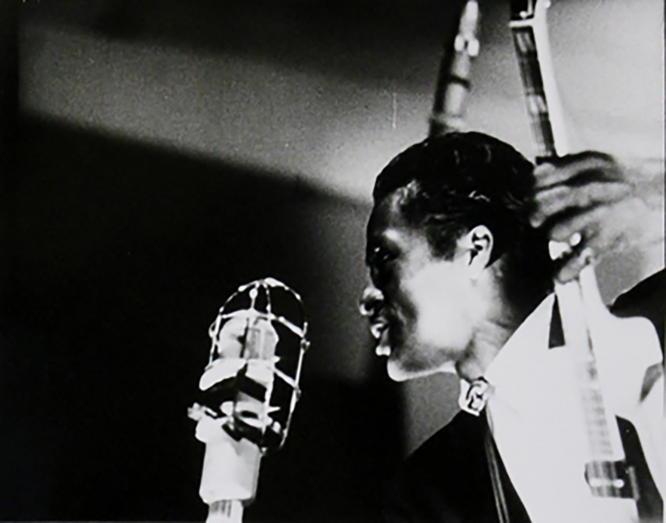Bert Stern, Chuck Berry, Newport Jazz Festival, 1958
