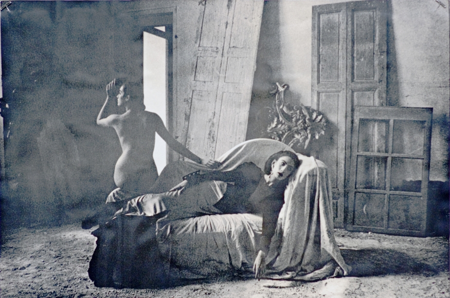Deborah Turbeville, Anh Duong and Marie-Sophie in Emanuel Ungaro, VOGUE, Chateau Raray, France, 1984