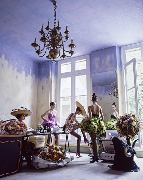 Arthur Elgort, Romance: Christian Lacroix Haute Couture Atelier, 1988