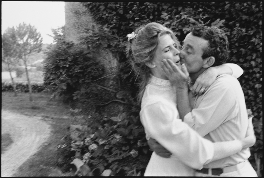 Mary Ellen Mark, Candice Bergen and Louis Malle at their wedding, Lugagnac, France, 1980