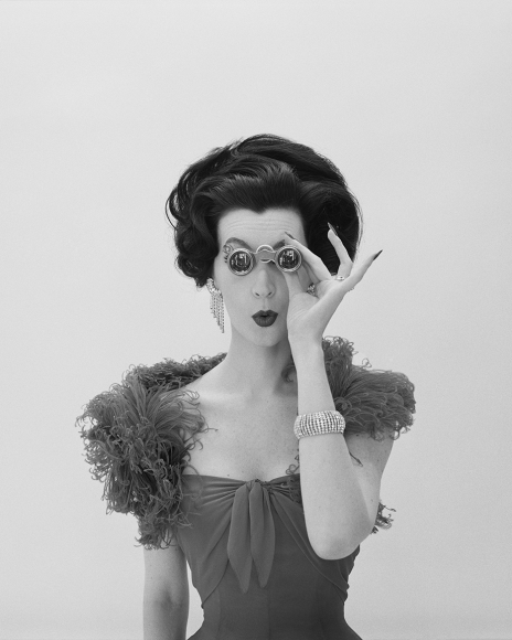 William Helburn, Dovima with Opera Glasses, Corday, circa 1961