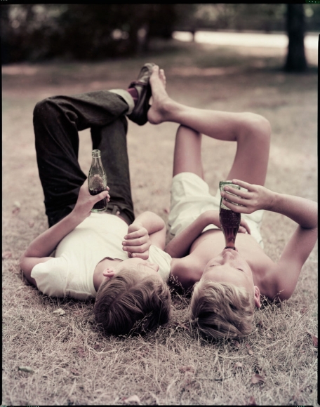 William Helburn, Friends, Central Park, Coca Cola, 1956