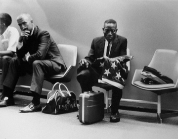 Harry Benson Man With Flag, Washington, D.C., 1971