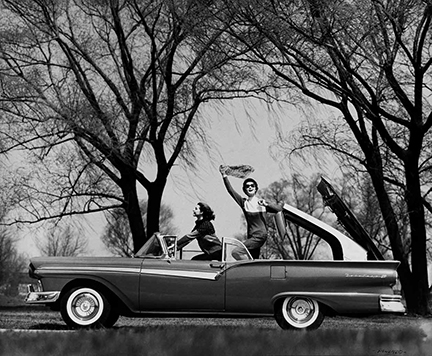 Tom Palumbo, Models with Ford Fairlane Galaxie 500 Skyliner with Retractable Hardtop, circa 1959