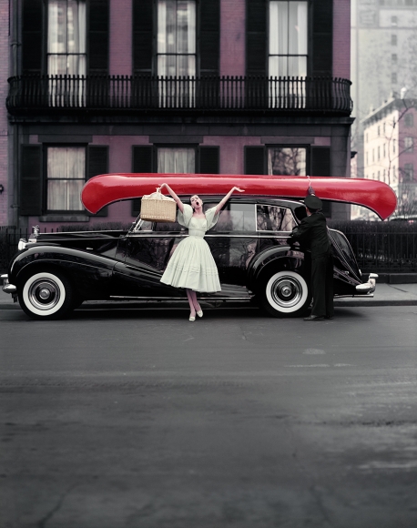 William Helburn, Red Canoe: Barbara Mullen, circa 1959
