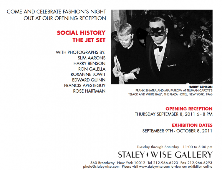 The Jet Set, Exhibition Invitation