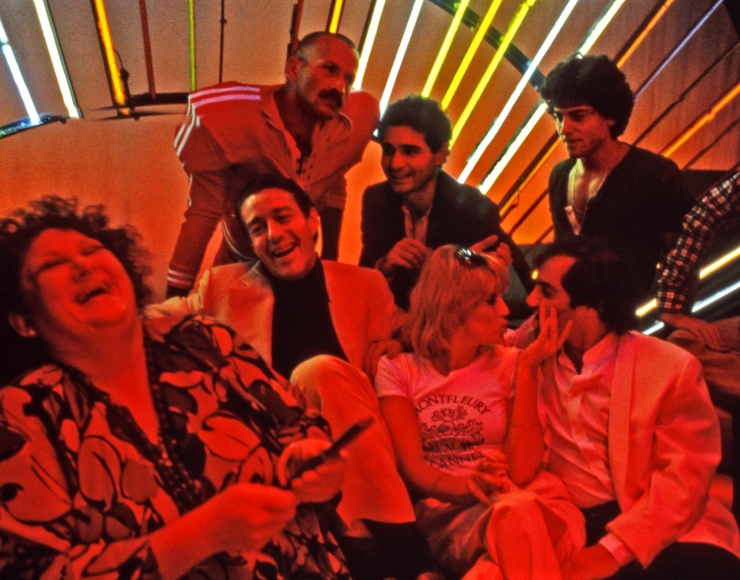 Harry Benson, Halston, Steve Rubell, Lorna Luft, and friends at Studio 54, New York, 1978