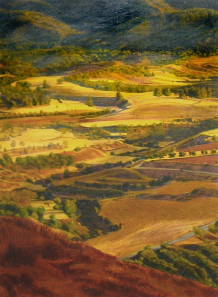 Peter Krausz, (No) Man's Land No. 15, 2008, secco on paper, 30 x 22 inches