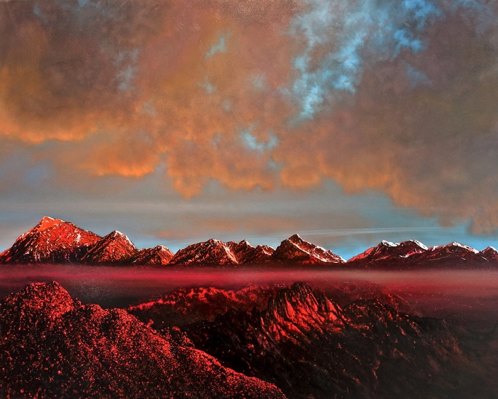 tula telfair, The Unfamiliar Truth, 2014, oil on canvas, 72 x 90 inches