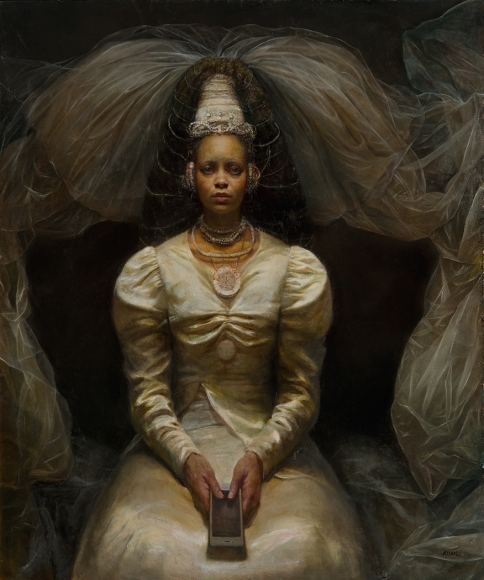 Steven Assael, Apiim, 2015, oil on canvas, 72 x 60 inches