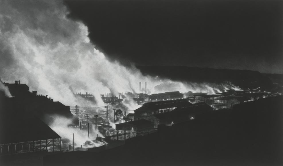 craig mcpherson, ET 2, 2011-14, mezzotint, plate size 23 3/4 X 39 3/4 inches, edition of 50