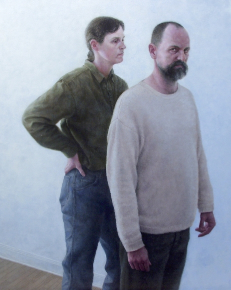 michele fenniak Decoy, 2004, oil on panel, 19 7/8 x 15 3/4 inches