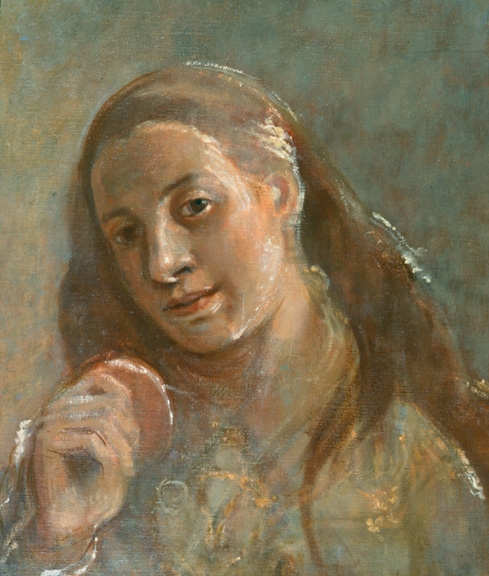 Isabel Bishop, Self-Portrait #2, c. 1927, oil on canvas, 19 x 16 inches
