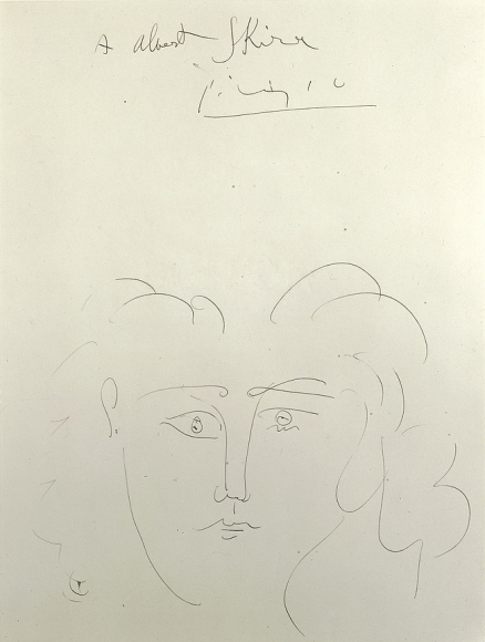 Pablo Picasso, Tête de femme (Dora Maar), 1942, pen and India ink on paper, 14 1/2 x 10 7/8 inches