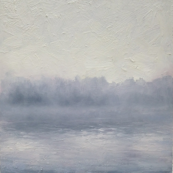 alyssa monks, Dawn, 2017, oil on panel, 12 x 12 inches