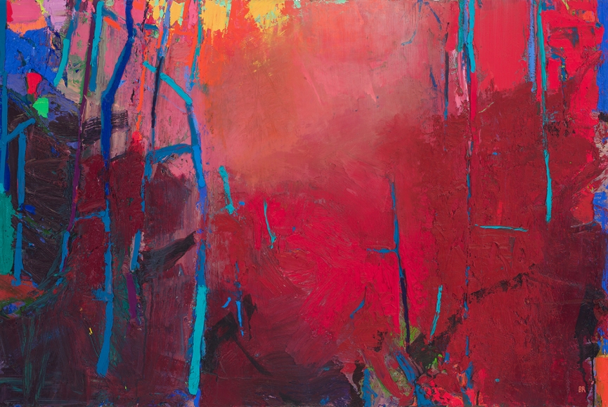Brian Rutenberg, Top of the Hill, 2018, oil on linen, 40 x 60 inches