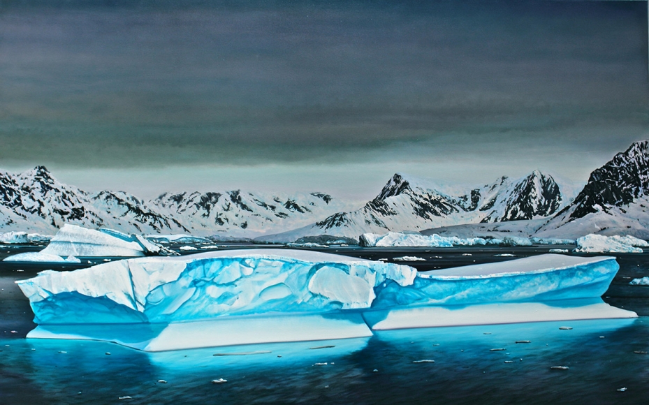 tula telfair, Replacing the Idea of Nature, 2014, oil on canvas, 63 x 100 inches