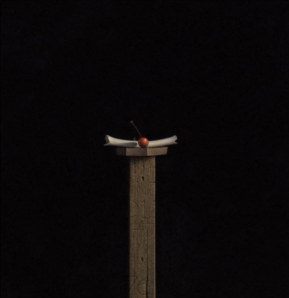 G. Daniel massad, Bone Dry, 2011, Pastel on paper, 8 ¾ X 8 ½ inches