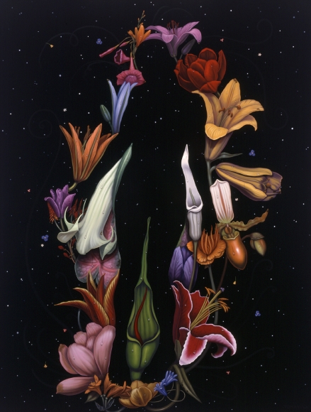 maria tomasula, Lacuna, 2004, oil on panel, 48 x 36 inches