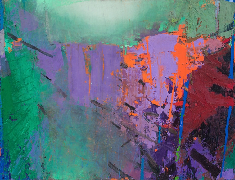 brian rutenberg, Widening Stream, 2017, oil on linen, 52 x 68 inches