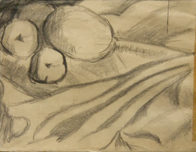 Joseph Stella, Still Life, nd pencil on paper, 4 1/2 x 5 inches
