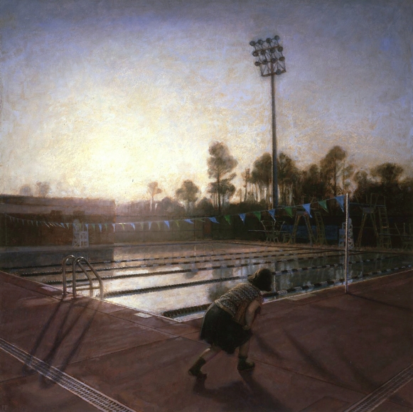 Paul Fenniak, Short Cut (SOLD), 2006, oil on panel, 18 x 18 inches