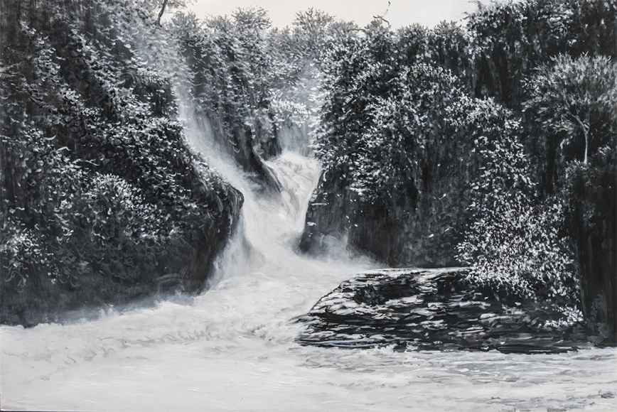tula telfair, Represents Only a Part: Remembered Landscape, 2018, oil on panel, 20 x 30 inches
