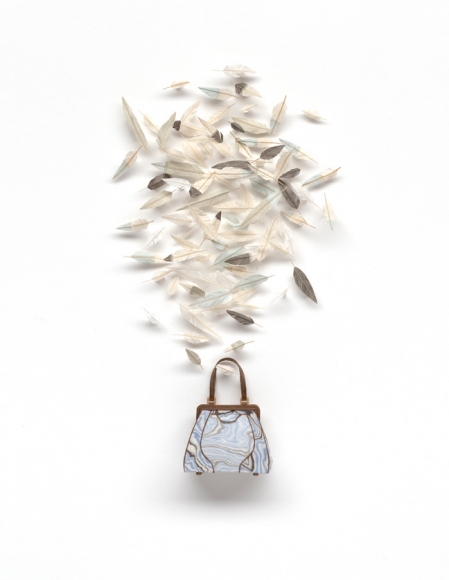 Cybèle Young, I Think I Have Everything (SOLD), 2012, Japanese paper construction, 18 1/2 x 14 1/4 x 2 1/2 inches
