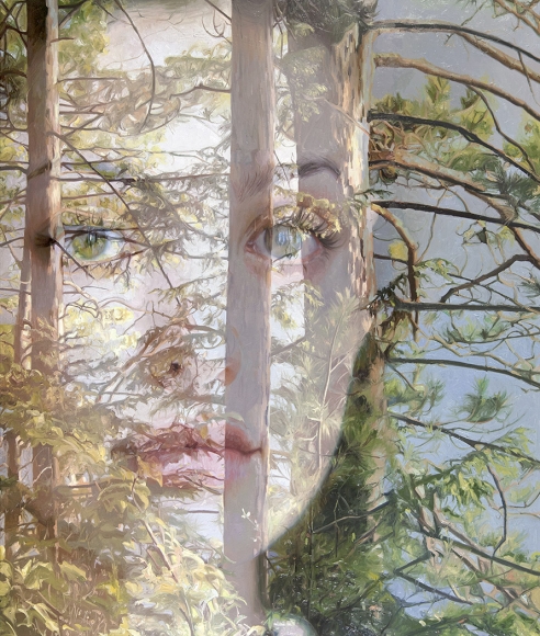 Alyssa Monks Spring, 2018, oil on linen, 66 x 56 x 1 1/2 inches