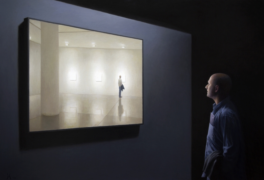 guillermo munoz vera, Without Title / Sin Título, 2010, oil on canvas mounted on panel, 48 x 71 inches