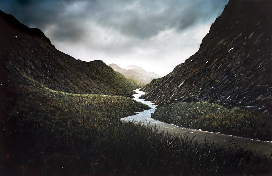 tula telfair, Inspiring Passion, 2016, oil on canvas, 65 x 100 inches