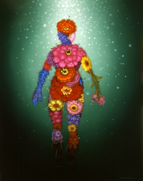 maria tomasula, The Structure of Coincidence, 2004, oil on panel, 14 x 11 inches