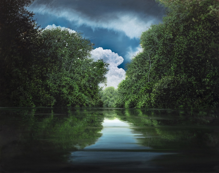 tula telfair, Oscillations of the Heart, 2019, oil on canvas, 60 x 76 inches