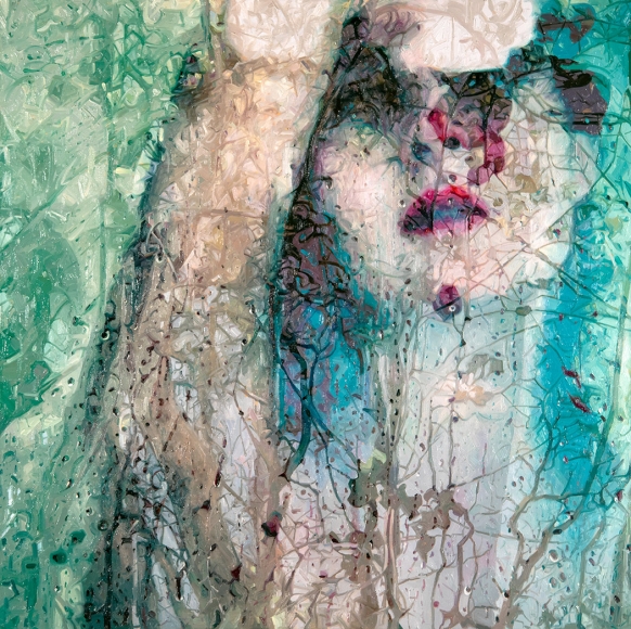 alyssa monks, Wanting, 2018, oil on linen, 40 x 40 inches