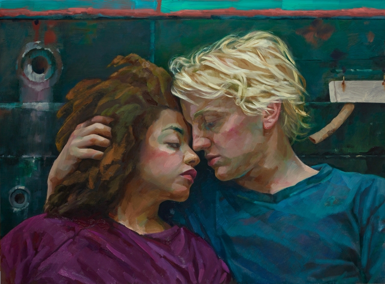 Xenia Hausner, Rubber Soul, 2019, oil on Dibond, 37 7/8 x 51 inches