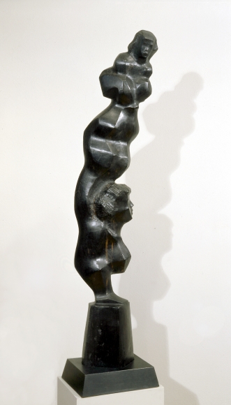 Chaim Gross, Young Tumbler, 1958, ebony, 47 1/2 H x 9 W x 5 1/2 D inches