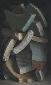 G. Daniel Massad, Shards, 2012, pastel on paper, 4 X 2 38 inches