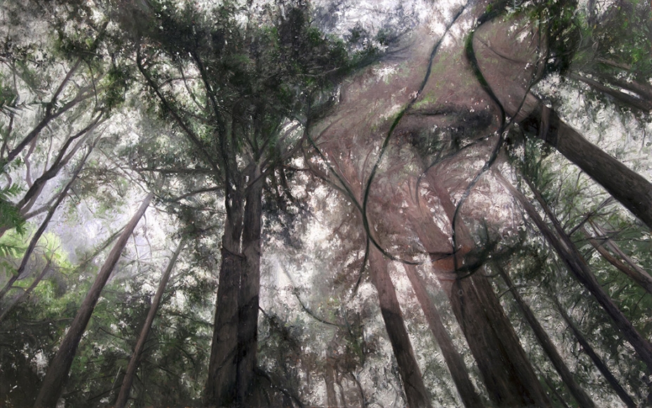 alyssa monks, Become, 2015, oil on linen, 50 x 80 inches